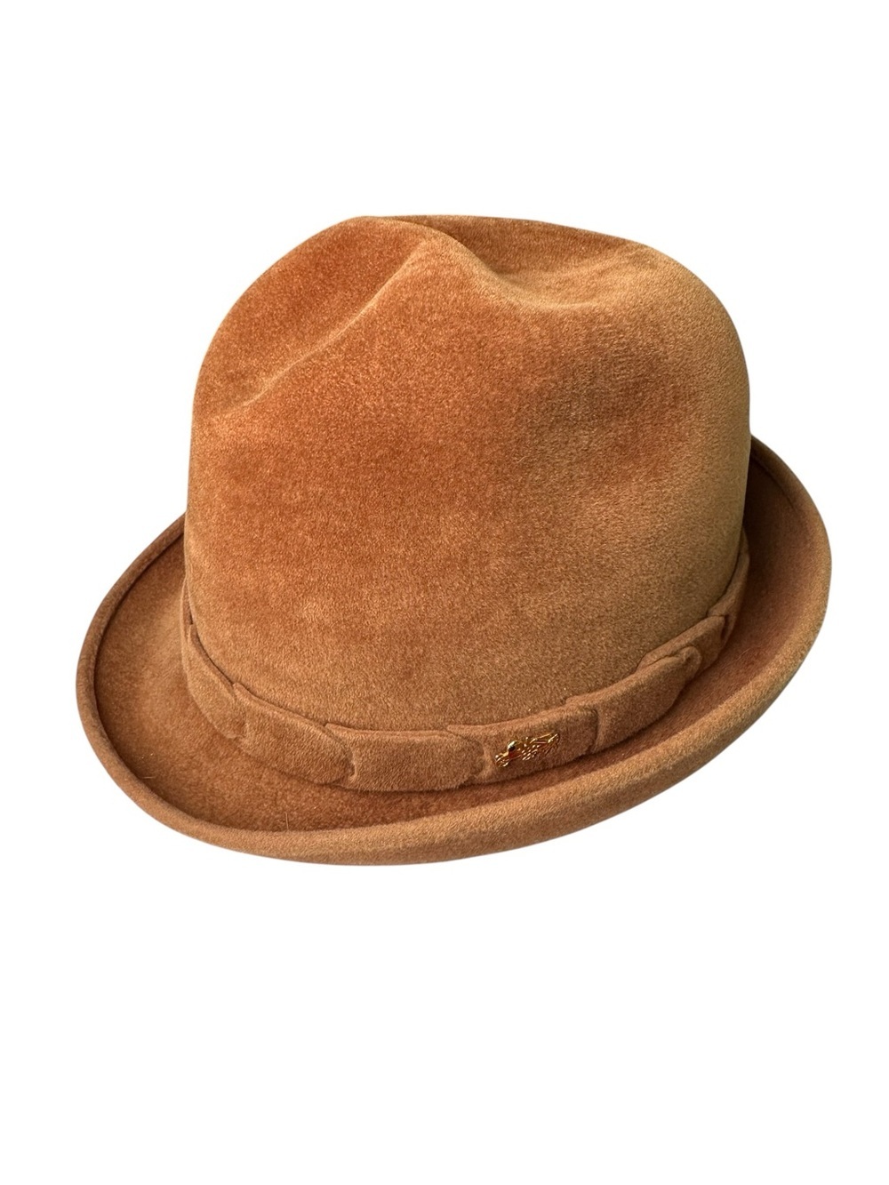 Vintage Dobbs Golden Coach Size 7 Brown Fur Felt Velvet Velour Plush Fedora Hat